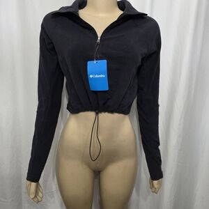 Columbia Women's Black Cropped Top